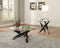 Hagelin Coffee Table, Black / Chrome & Clear Glass